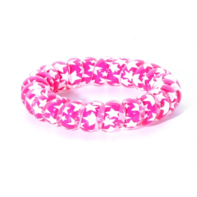 High quality TPU elastic telephone wire hair bands colorful spiral hair ties